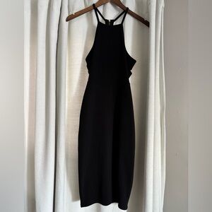 Express Black Backless Dress